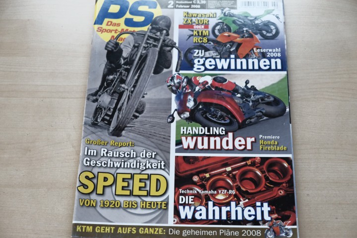 Deckblatt PS Sport Motorrad (02/2008)